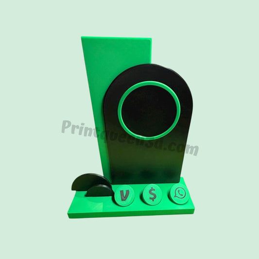 Two-Toned Base NFC Payment Stand | Choose Your Icons | Ready to Go