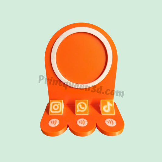 Oval Base NFC Payment Stand | Choose Your Icons | Ready to Go
